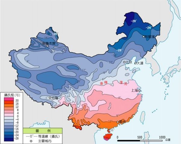 什么叫做一月零度等温线,答案要具体点,拜托,别
