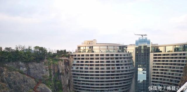 上海松江区的深坑酒店接近于开业状态本身的形