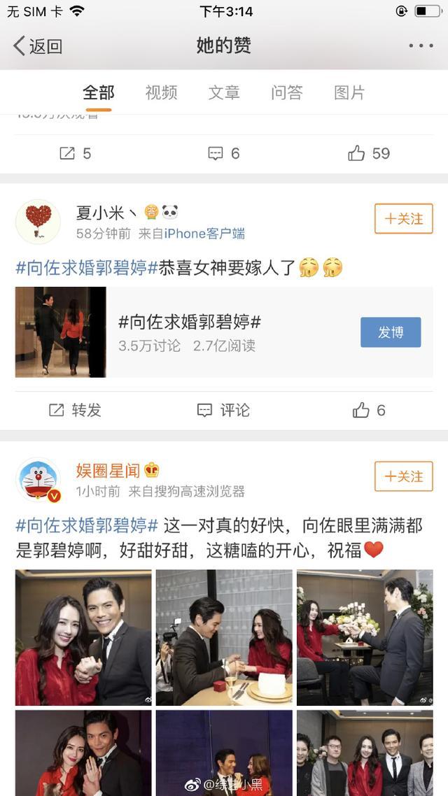 向太晒求婚现场照,郭碧婷满眼爱意美翻天,向佐