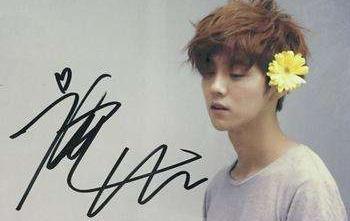 这是鹿晗亲笔签名照么_360问答