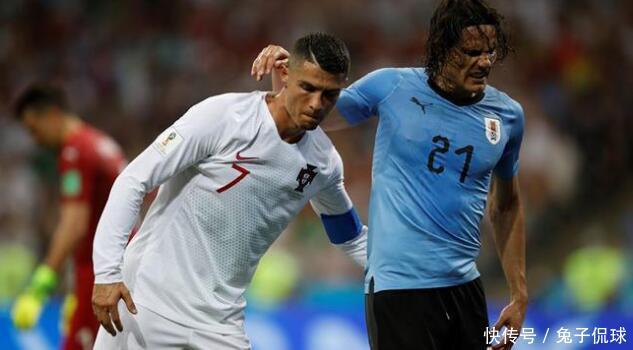 世界杯1\/8:卡瓦尼2球C罗哑火,乌拉圭队2比1淘