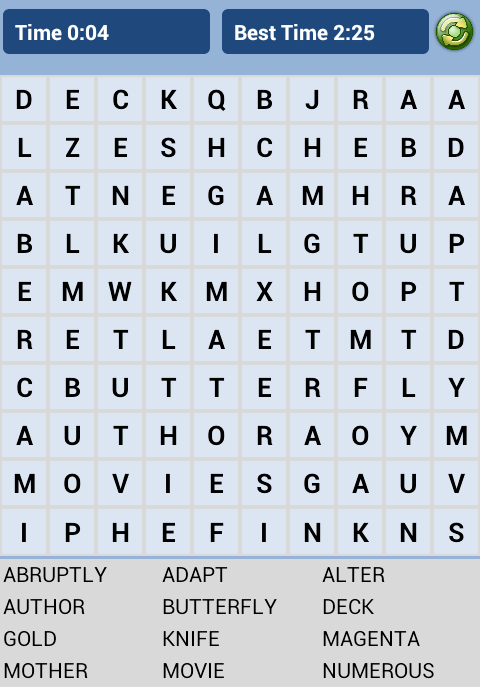 word search puzzle