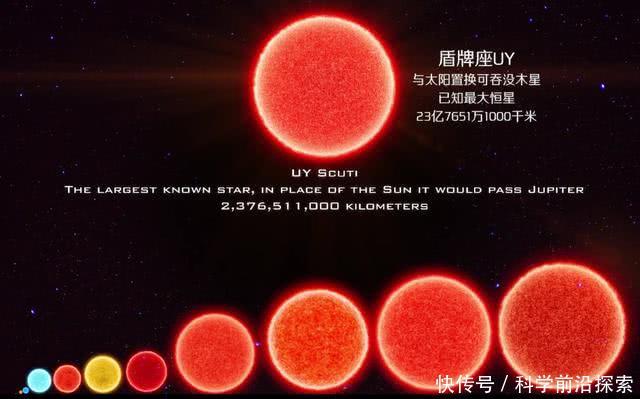 比大犬座更大的恒星：光在表面飞行需要9小时能容纳45亿个太阳