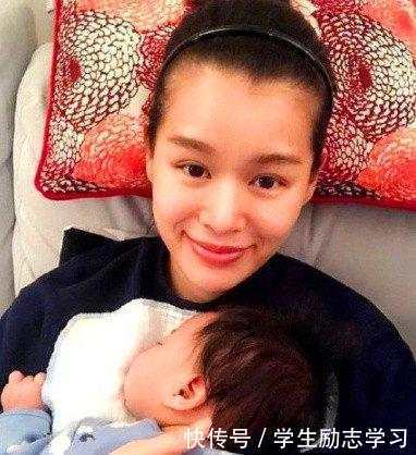 胡杏儿儿子正面照被晒出, 宛如蜡笔小新侧脸杀