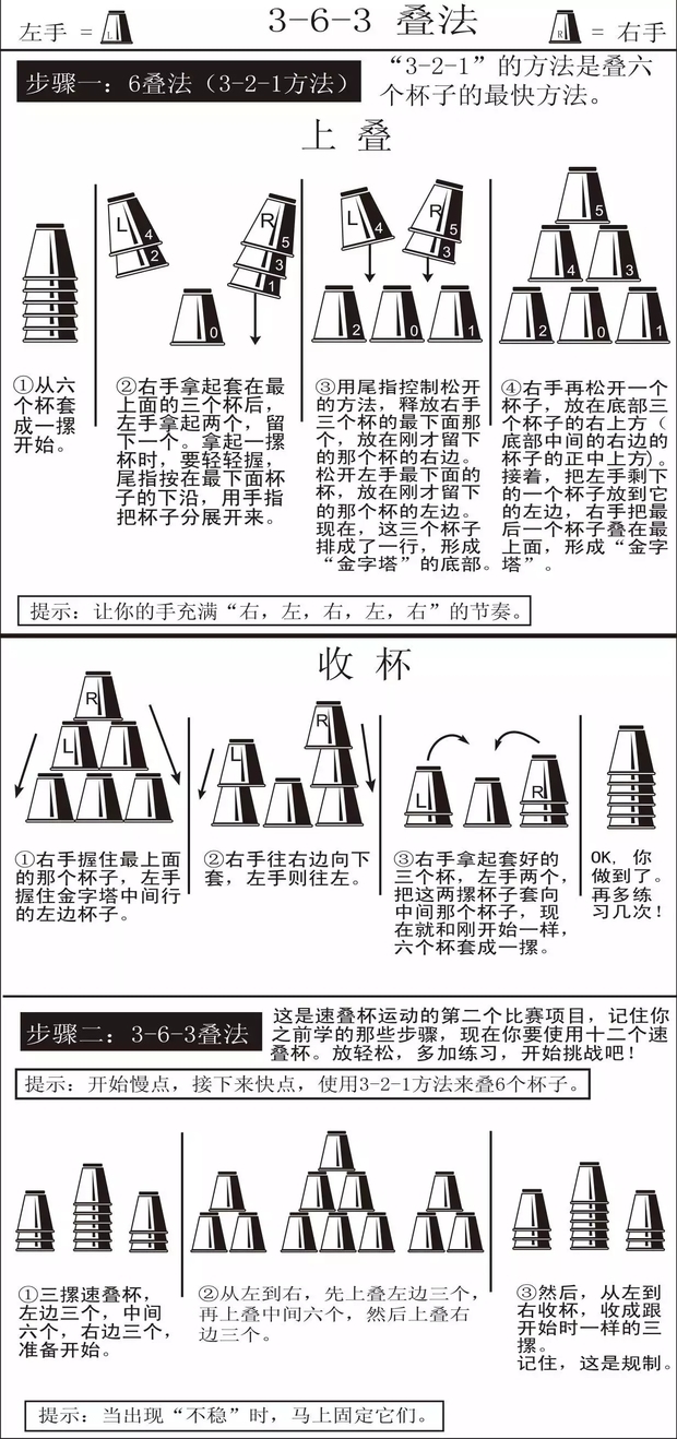 飞叠杯3-6-3怎么叠图解_360问答