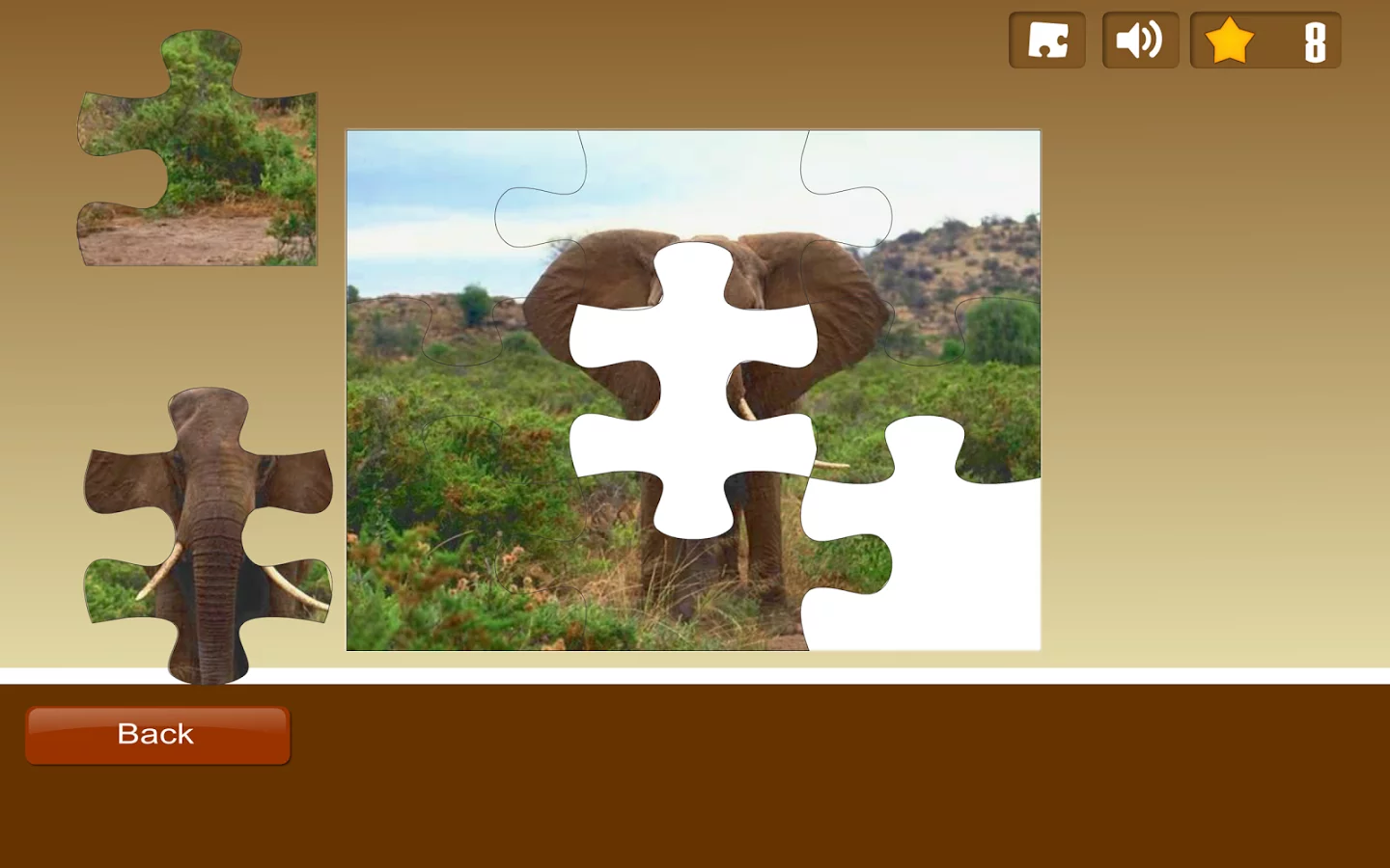 Elephant Jigsaw Puzzle截图2