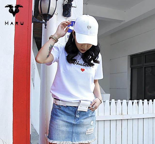 很有女人味的牛仔裙,搭配T恤小白鞋,超级好看