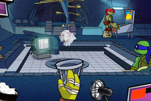 忍者神龟扔纸团,忍者神龟扔纸团小游戏,360小游戏-360游戏库