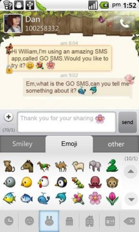 GO短信加强版Emoji表情插件截图1