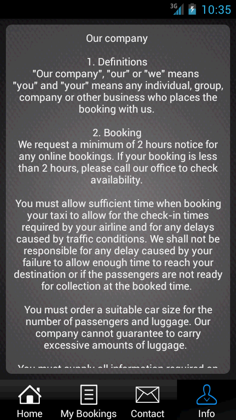 * order your taxi discreetly in a noisy place when it is