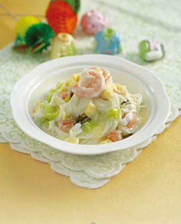 助宝宝长高个的营养鲜虾面