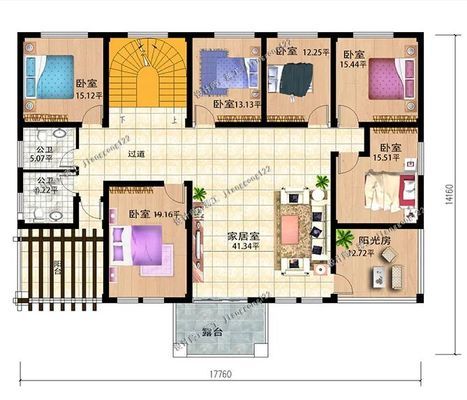 别墅螺旋楼梯设计案例 结构地下室施工 第3张