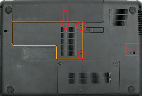 华硕x55vd笔记本如何加内存条,需要拆下哪个螺