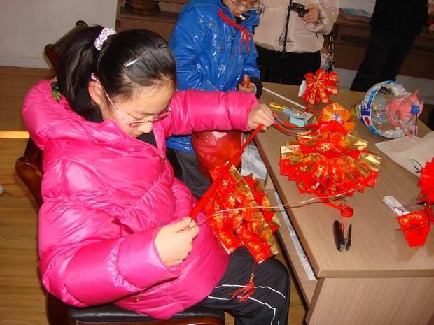 我学会了做灯笼的作文