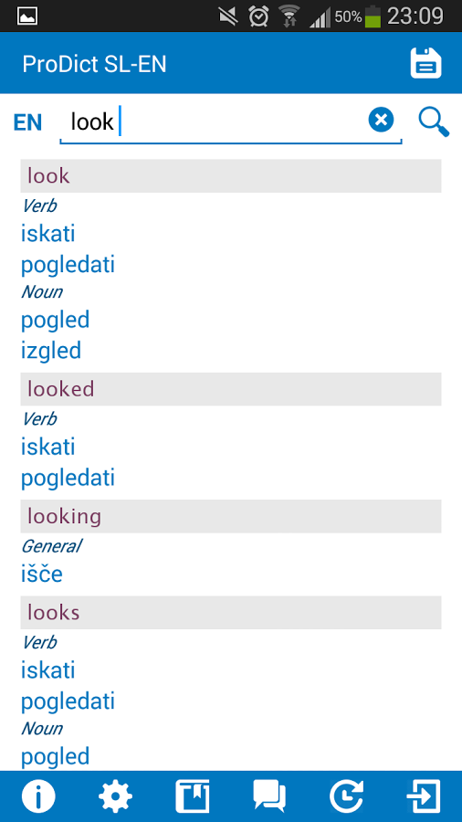 Slovenian - English dictionary截图2