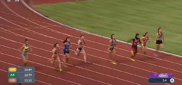 苏炳添、韦永丽进100米复赛,知道跑得最慢的有