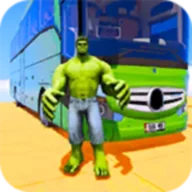 Superhero Big Bus Stunts Drive(超级英雄大巴士特技驱动)