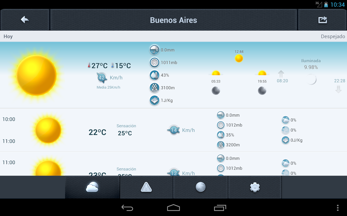 El Tiempo en Argentina 14 días截图7