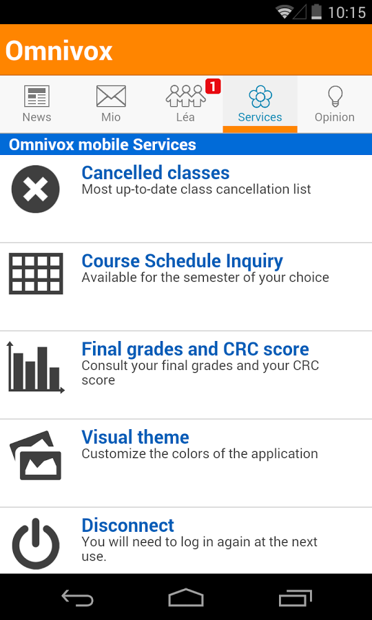 Omnivox Mobile截图4