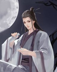 有没有古风的一个人坐在江边对着月饮酒图图片