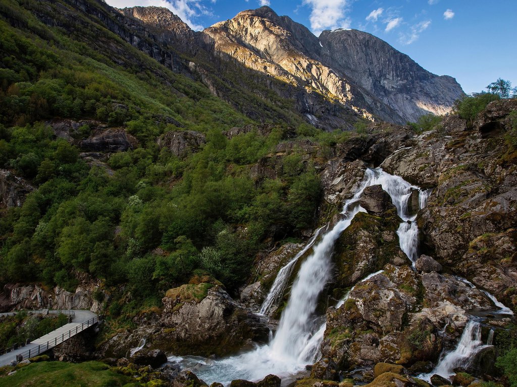 自然风光 高山流水 小溪