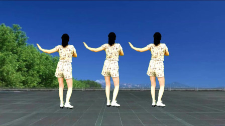 健身舞背面演示《我要爱你一辈子》优雅大方，旋律好听