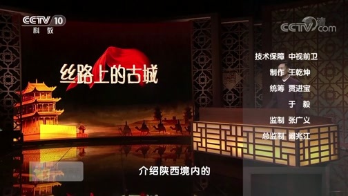百家讲坛 《百家讲坛》 20200521 丝路上的古城 1 凿空西域话西安