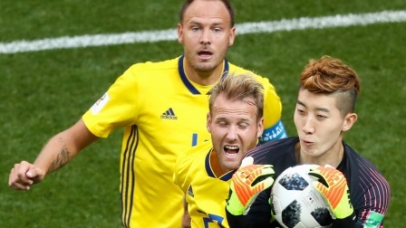 众志成城！瑞典众将零封韩国墨西哥小组出线 淘汰赛1-0挑落瑞士挺进8强