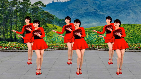 32步广场舞《万树繁花》曲调优美，动作简单又好看