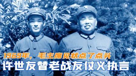 趣谈文史 1969年，许世友替老战友仗义执言，毛主席见状后点了点头