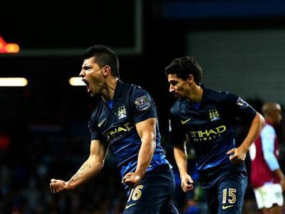 英格兰足球超级联赛 14/15赛季英超第7轮 阿斯顿维拉VS曼城