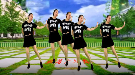 蓝莓思洁广场舞 网络热门情歌《爱太累心太累》创新舞步 青春时尚 魅力无限