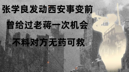战史分析 张学良发动西安事变前，曾给过老蒋一次机会，不料对方无药可救