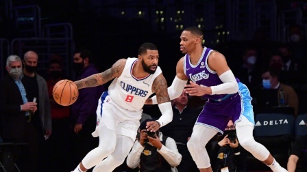 2021-2022赛季NBA集锦 NBA-詹姆斯23+11 浓眉27+10快船力克湖人止3连败