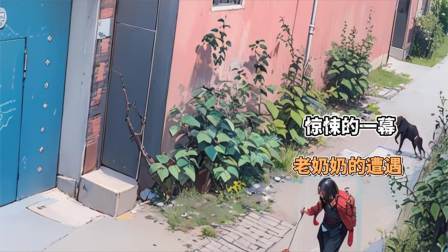 品人生百味第二季 年迈的老奶奶路边行走时，被大黑狗突然袭击，真的是让人感到害怕