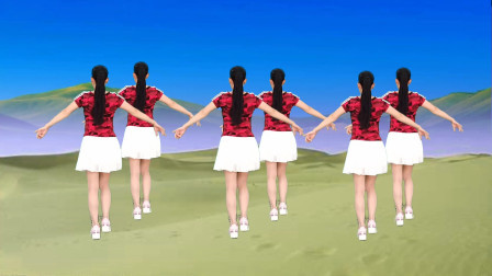 请欣赏广场舞《我要做你的新娘》背面演示