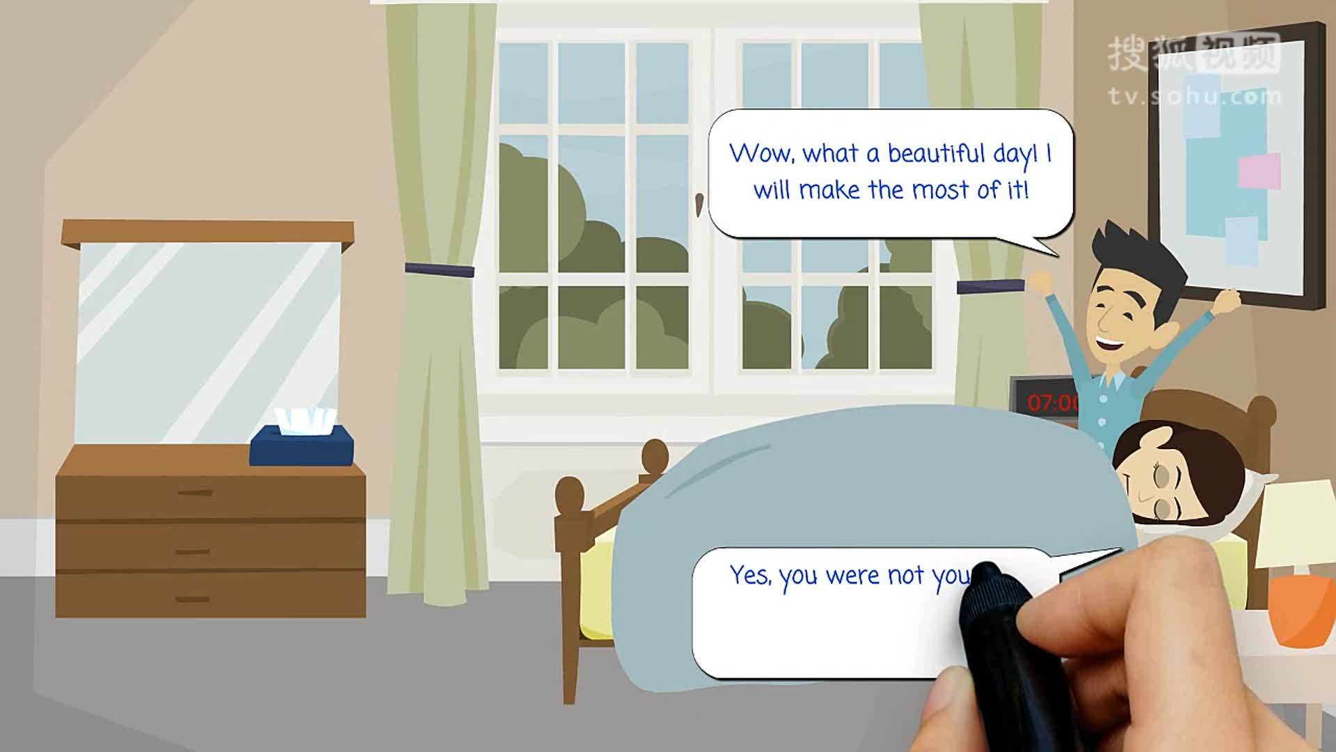 英语视频教学-英语教学视频I am not myself today