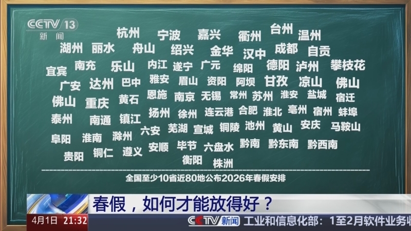 新闻1+1 《新闻1+1》 20260401 春假，如何才能放得好？