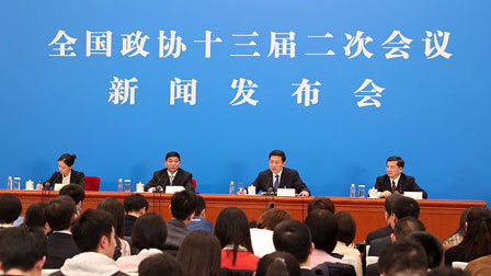 2019全国两会：中国&middot;加速度 全国政协十三届二次会议新闻发布会在京隆重举行，新任发言人郭卫民答中外记者问