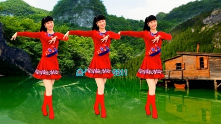 燕子广场舞《我在纳林湖等着你》好看的民族舞