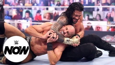 wwe美国职业摔角 2021爆裂震撼大赛：罗门击败凯撒罗卫冕环球冠军