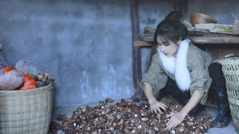 李子柒古香古食 芋头的一生，辣椒…送的