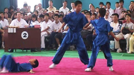 尘封赛事 尘封赛事 2005年第五届全国武术馆校武术比赛 对练比赛 003 男子三人对拳