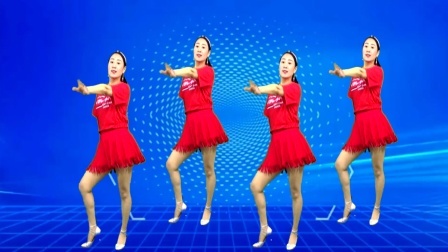 蓝莓思洁广场舞 正面演示《最后的人》网红广场舞