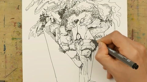 胡思乱画：山上隐藏的野兽