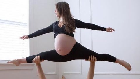 涨健识 孕妈穿高跟鞋大跳钢管舞