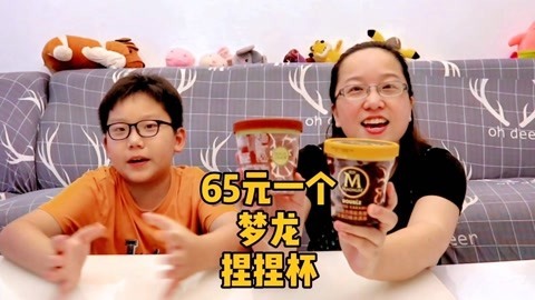 梁小轩和轩妈试吃各种美食 65元一个梦龙冰激凌