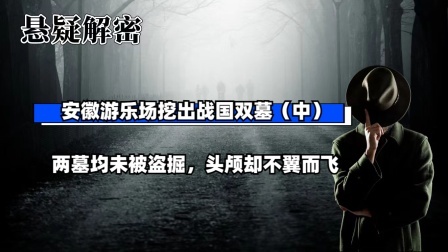 考古新发现第二季 安徽游乐场挖出战国双墓（中）两墓均未被盗掘，头颅却不翼而飞