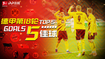 德甲第18轮5佳球：哈兰德桑乔精妙连线 神人极速后脚跟破门
