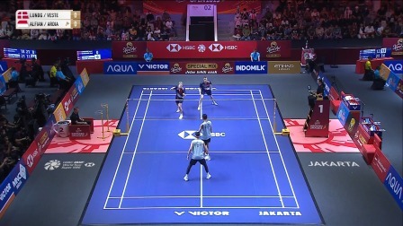 【全场回放】伦加德/麦斯0-2阿尔菲安/阿迪安托 印尼羽毛球公开赛 男双32强赛